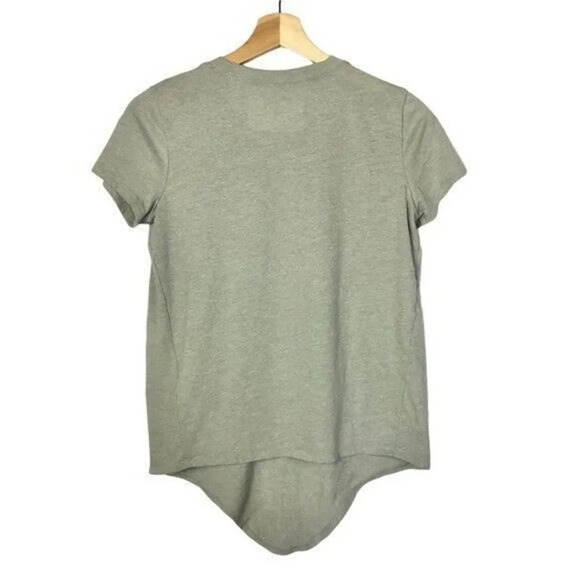 Madewell Gray Knot Front Crewneck Short Sleeve T-Shirt XS - Picture 3 of 5